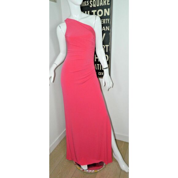 Cache Dress Size 4 Pink Side Beaded Rouched Vintage 90s Y2K Womens - Picture 11 of 13